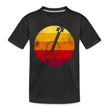 Violin Instrument Violin - Kids' Premium Organic T-Shirt - black - Front