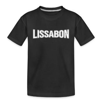 Lisbon - Kids' Premium Organic T-Shirt - black - Front