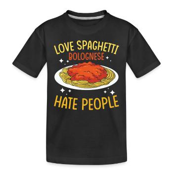 Spaghetti bolognaise - T-shirt bio Premium Enfant - noir - Devant