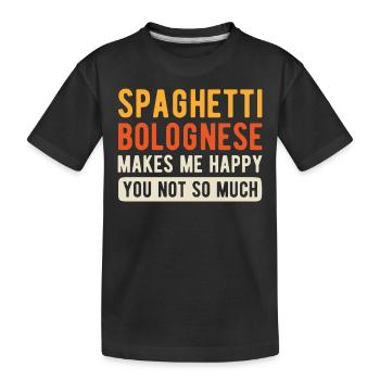 Spaghetti bolognaise - T-shirt bio Premium Enfant - noir - Devant