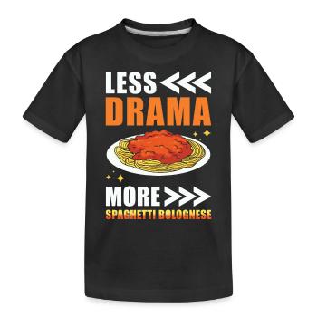 Spaghetti bolognaise - T-shirt bio Premium Enfant - noir - Devant
