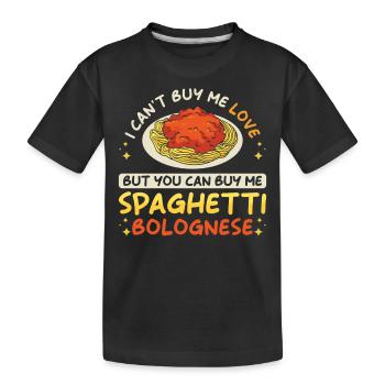 Spaghetti bolognaise - T-shirt bio Premium Enfant - noir - Devant
