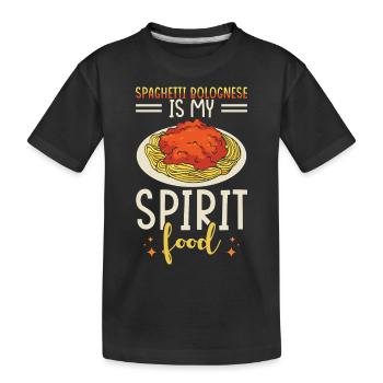 Spaghetti bolognaise - T-shirt bio Premium Enfant - noir - Devant