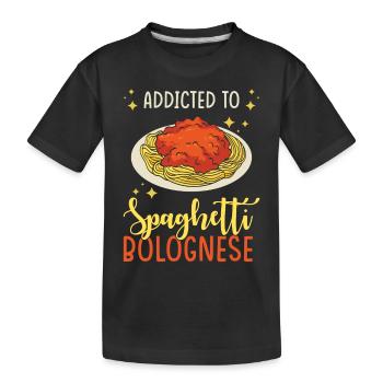 Spaghetti bolognaise - T-shirt bio Premium Enfant - noir - Devant