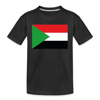 Drapeau officiel du Soudan Fierté du pays soudanais - T-shirt bio Premium Enfant - noir - Devant