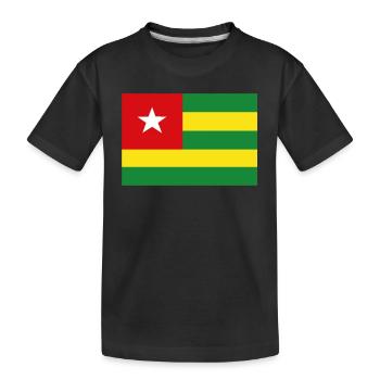 Drapeau officiel du Togo Fierté du pays togolais - T-shirt bio Premium Enfant - noir - Devant
