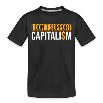 Sozialismus Sozialistischer Spruch - Kinder Premium Bio T-Shirt - Schwarz - Vorne