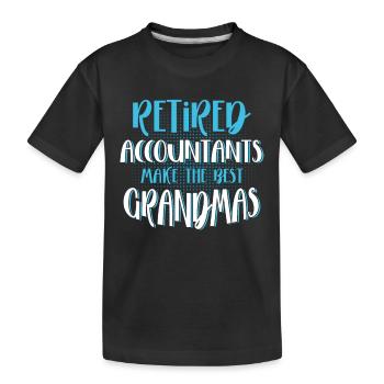 Buchhalter Geschenk Beruf Finanzen Steuerberater - Kinder Premium Bio T-Shirt - Schwarz - Vorne