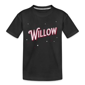 Nom de saule personnalisé - T-shirt bio Premium Enfant - noir - Devant