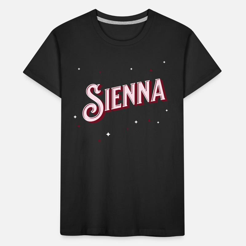 Sienna names personalized Kids' Premium Organic T-Shirt