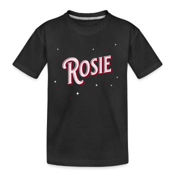 Nom Rosie personnalisé - T-shirt bio Premium Enfant - noir - Devant