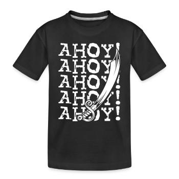 Ahoi Pirate Épée - T-shirt bio Premium Enfant - noir - Devant