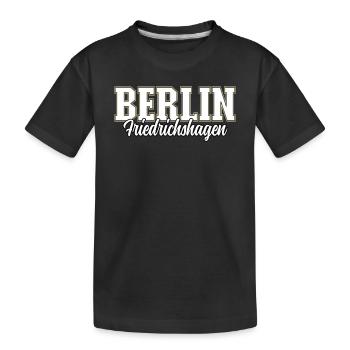 Berlin Friedrichshagen - Kinder Premium Bio T-Shirt - Schwarz - Vorne