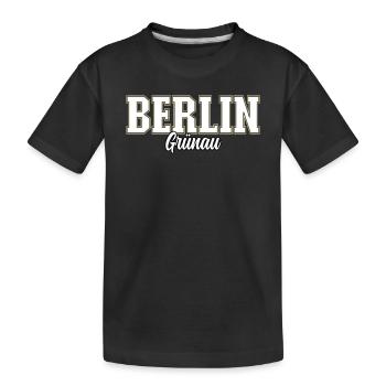 Berlin Grünau - Kinder Premium Bio T-Shirt - Schwarz - Vorne