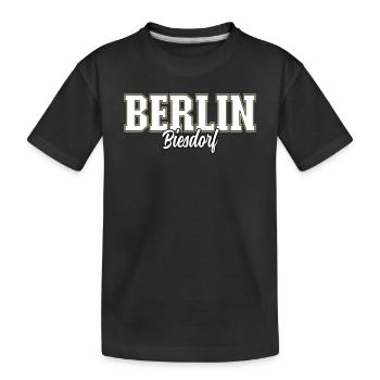 Berlin Biesdorf - Kinder Premium Bio T-Shirt - Schwarz - Vorne