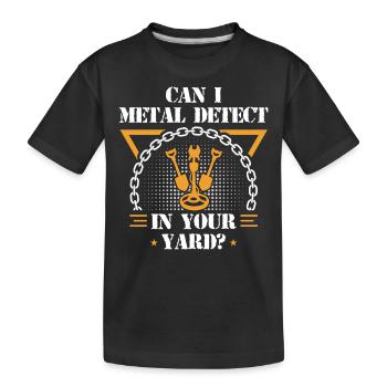 Détection de métaux, détecteur de métaux - T-shirt bio Premium Enfant - noir - Devant