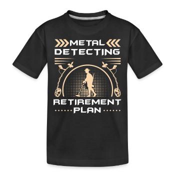 Détection de métaux, détecteur de métaux - T-shirt bio Premium Enfant - noir - Devant