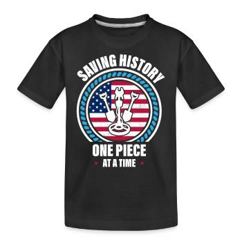 Détection de métaux, détecteur de métaux - T-shirt bio Premium Enfant - noir - Devant