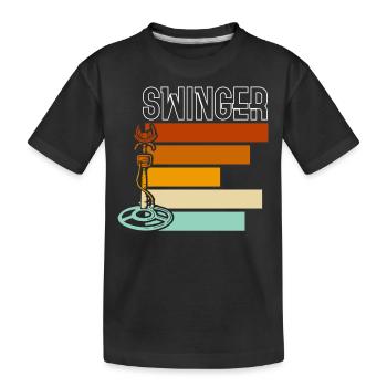 Détection de métaux, détecteur de métaux - T-shirt bio Premium Enfant - noir - Devant