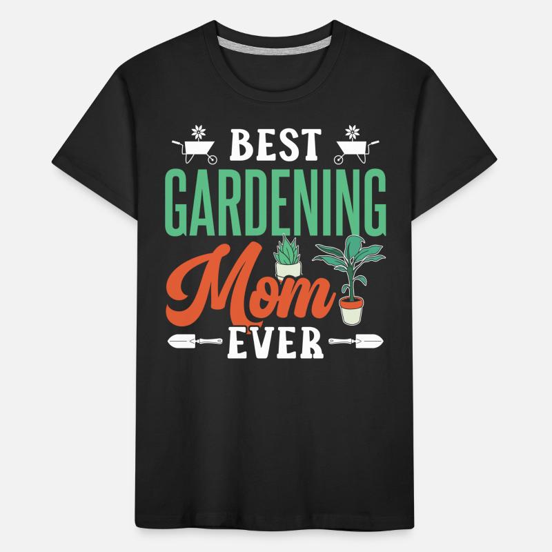 Beste Gartenarbeit Mutter Garten Gärtnerin Mama Kinder Premium Bio T-Shirt