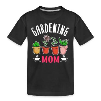 Garden Mama Mother Gardener Horticulture - Kids' Premium Organic T-Shirt - black - Front