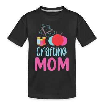 Artisanat Maman Artisanat Mère Amateur - T-shirt bio Premium Enfant - noir - Devant