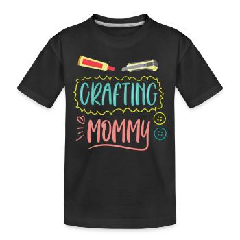 Artisanat Maman Amateur Artisanat Mère - T-shirt bio Premium Enfant - noir - Devant