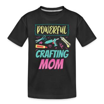 Grand artisanat Maman Mère Artisanat Amateur - T-shirt bio Premium Enfant - noir - Devant