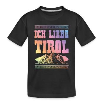 J’adore le Tyrol - T-shirt bio Premium Enfant - noir - Devant