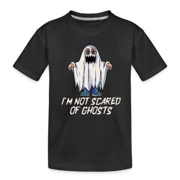 Je n’ai pas peur des fantômes - T-shirt bio Premium Enfant - noir - Devant