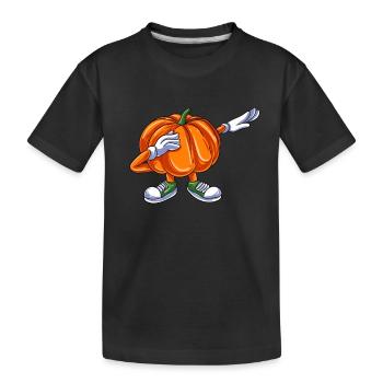 Pumpkin - Kids' Premium Organic T-Shirt - black - Front