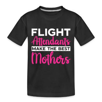 Personnel de cabine de l’hôtesse de l’air hôtesse de l’air - T-shirt bio Premium Enfant - noir - Devant
