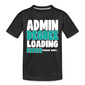 Admin lädt Ausbildung - Kinder Premium Bio T-Shirt - Schwarz - Vorne