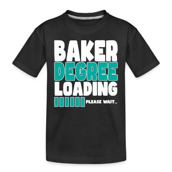 Baker invite à la formation - T-shirt bio Premium Enfant - noir - Devant