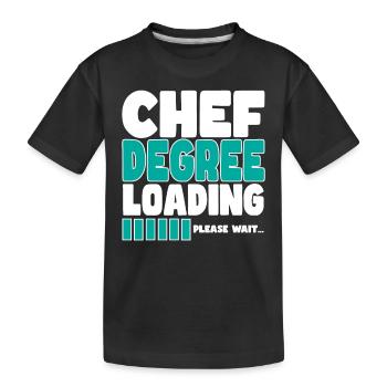 Le chef invite à la formation - T-shirt bio Premium Enfant - noir - Devant