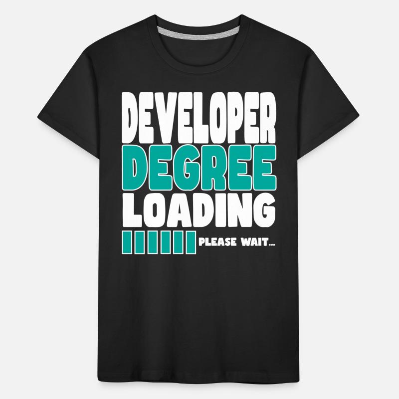 Software developer loads training Kids' Premium Organic T-Shirt