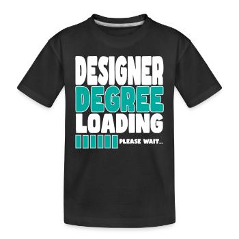 Le designer invite à la formation - T-shirt bio Premium Enfant - noir - Devant