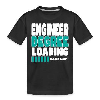 L’ingénieur invite à la formation - T-shirt bio Premium Enfant - noir - Devant