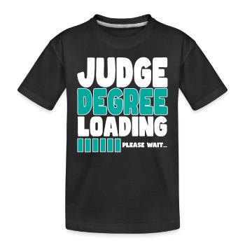 Richter lädt Ausbildung - Kinder Premium Bio T-Shirt - Schwarz - Vorne
