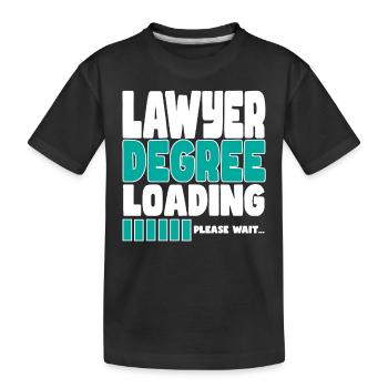L’avocat invite à la formation - T-shirt bio Premium Enfant - noir - Devant
