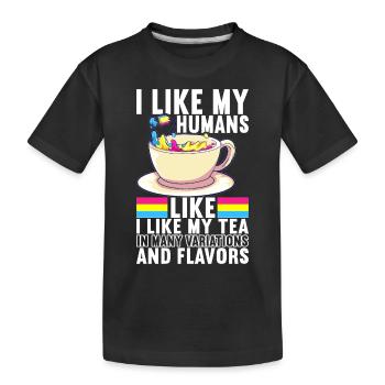 Bisexual LGBTQ - Kids' Premium Organic T-Shirt - black - Front