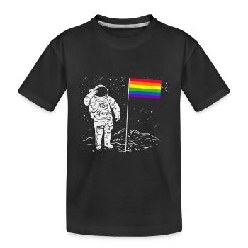Bisexual LGBTQ - Kids' Premium Organic T-Shirt - black - Front