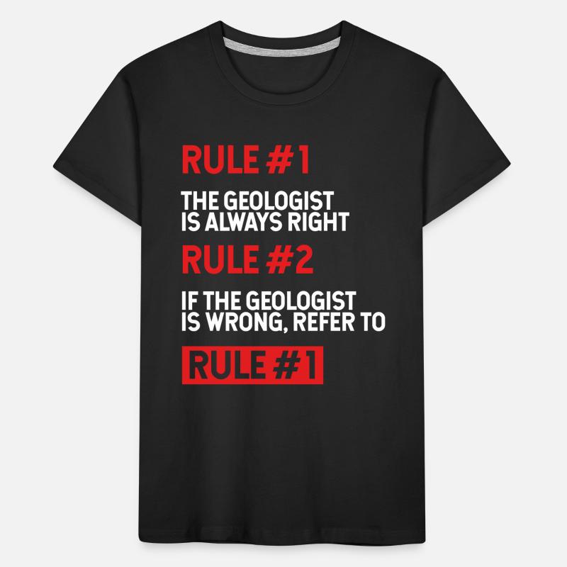 Geologist Rules Kids' Premium Organic T-Shirt