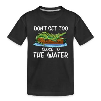 Crocodile bronzant - T-shirt bio Premium Enfant - noir - Devant