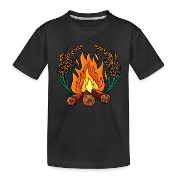 Feu de camp - T-shirt bio Premium Enfant - noir - Devant