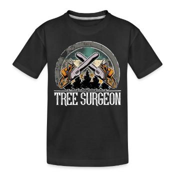 Lumberjack - Kids' Premium Organic T-Shirt - black - Front