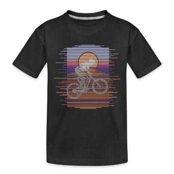 Lines Downhill - Kids' Premium Organic T-Shirt - black - Front