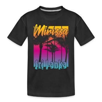 Mirissa Sri Lanka - Kinder Premium Bio T-Shirt - Schwarz - Vorne
