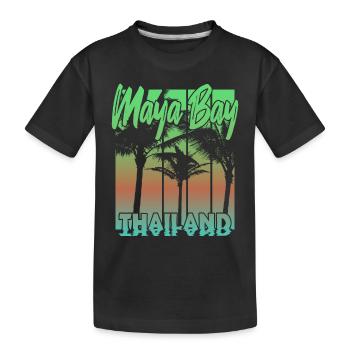 Maya Bay Thaïlande - T-shirt bio Premium Enfant - noir - Devant