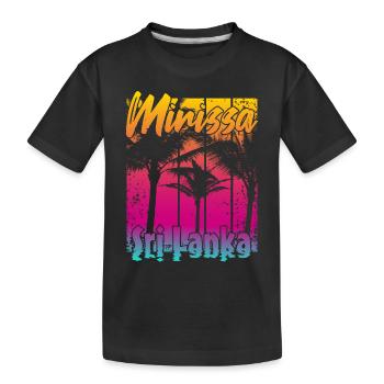 Mirissa Sri Lanka - Kinder Premium Bio T-Shirt - Schwarz - Vorne